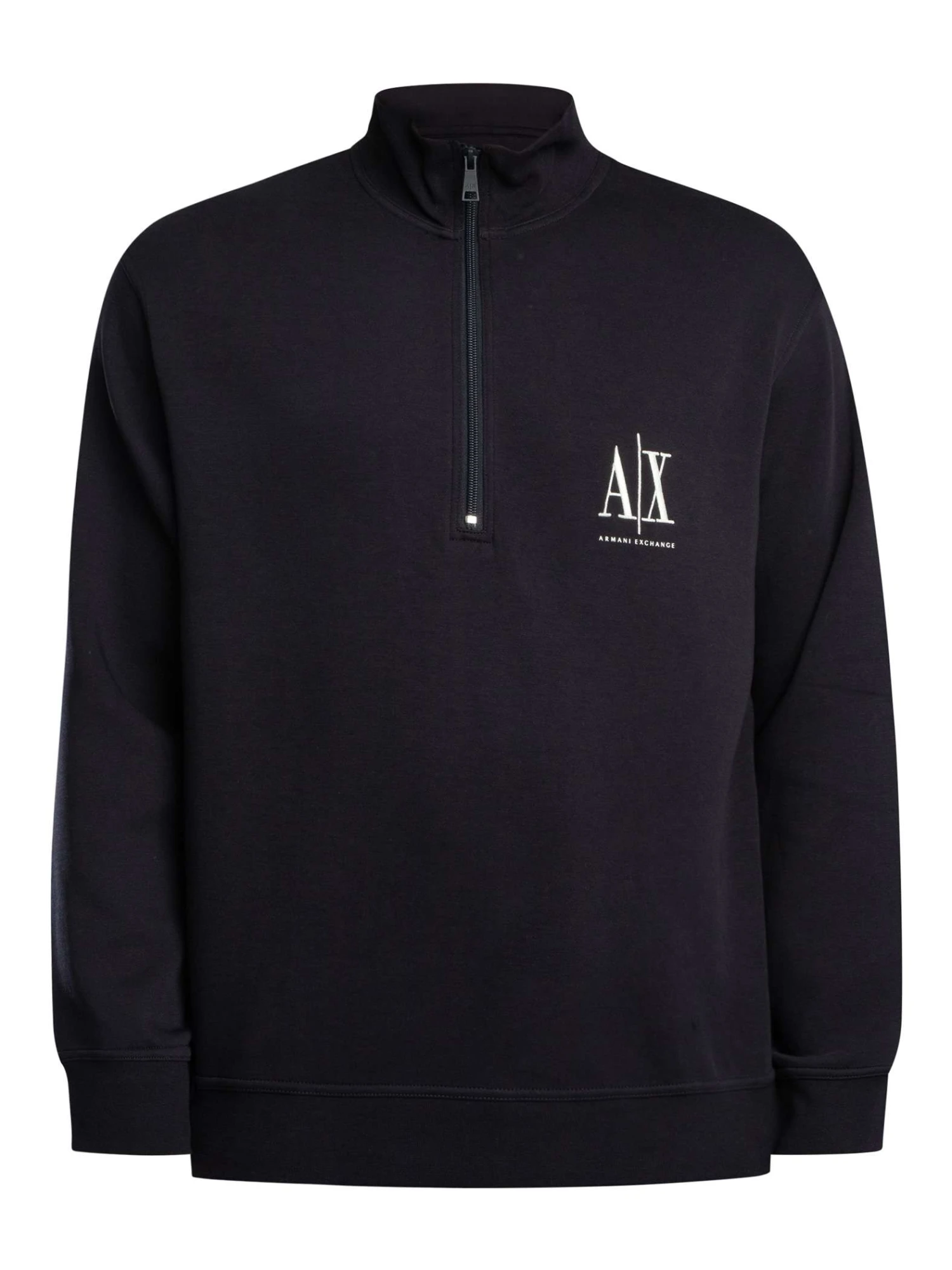 Armani Exchange Chest Logo 1/4 Zip Sweatshirt - Deep Navy Armani Exchange Chest Logo 1/4 Zip Sweatshirt - Deep Navy -Standout Store 56335e