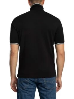 Armani Exchange Double Trim Logo Polo Shirt - Black 4 Armani Exchange Double Trim Logo Polo Shirt - Black -Standout Store 56337c