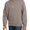 Armani Exchange Embroidered Centre Logo Sweatshirt - Driftwood -Standout Store 56339a