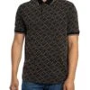 Armani Exchange Logo Pattern Polo Shirt - Black -Standout Store 56346a