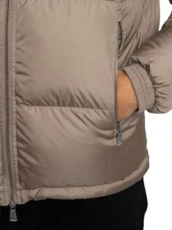 Armani Exchange Woven Down Hooded Jacket - Driftwood -Standout Store 56354d