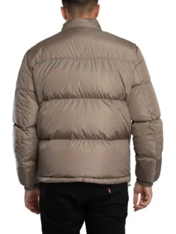 Armani Exchange Woven Down Hooded Jacket - Driftwood -Standout Store 56354h