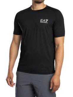 EA7 Ventus 7 Chest Logo T-Shirt - Black