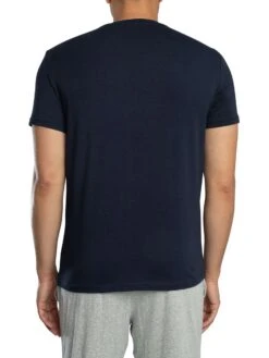 Emporio Armani 2 Pack Lounge Crew Neck Stretch T-Shirt - Grey/Blue -Standout Store 56404j