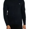 GANT Classic Cotton Knit - Evening Blue -Standout Store 56412a