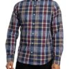 GANT Regular Classic Poplin Check Shirt - Persian Blue -Standout Store 56414a