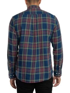 GANT Regular Twill Check Shirt - Indigo 4 GANT Regular Twill Check Shirt - Indigo -Standout Store 56417c