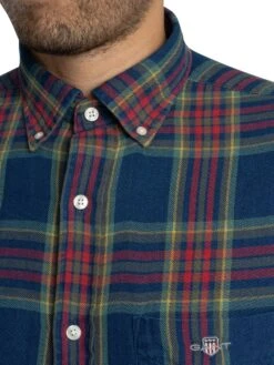 GANT Regular Twill Check Shirt - Indigo 5 GANT Regular Twill Check Shirt - Indigo -Standout Store 56417d