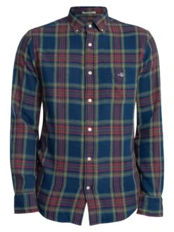 GANT Regular Twill Check Shirt - Indigo 6 GANT Regular Twill Check Shirt - Indigo -Standout Store 56417e
