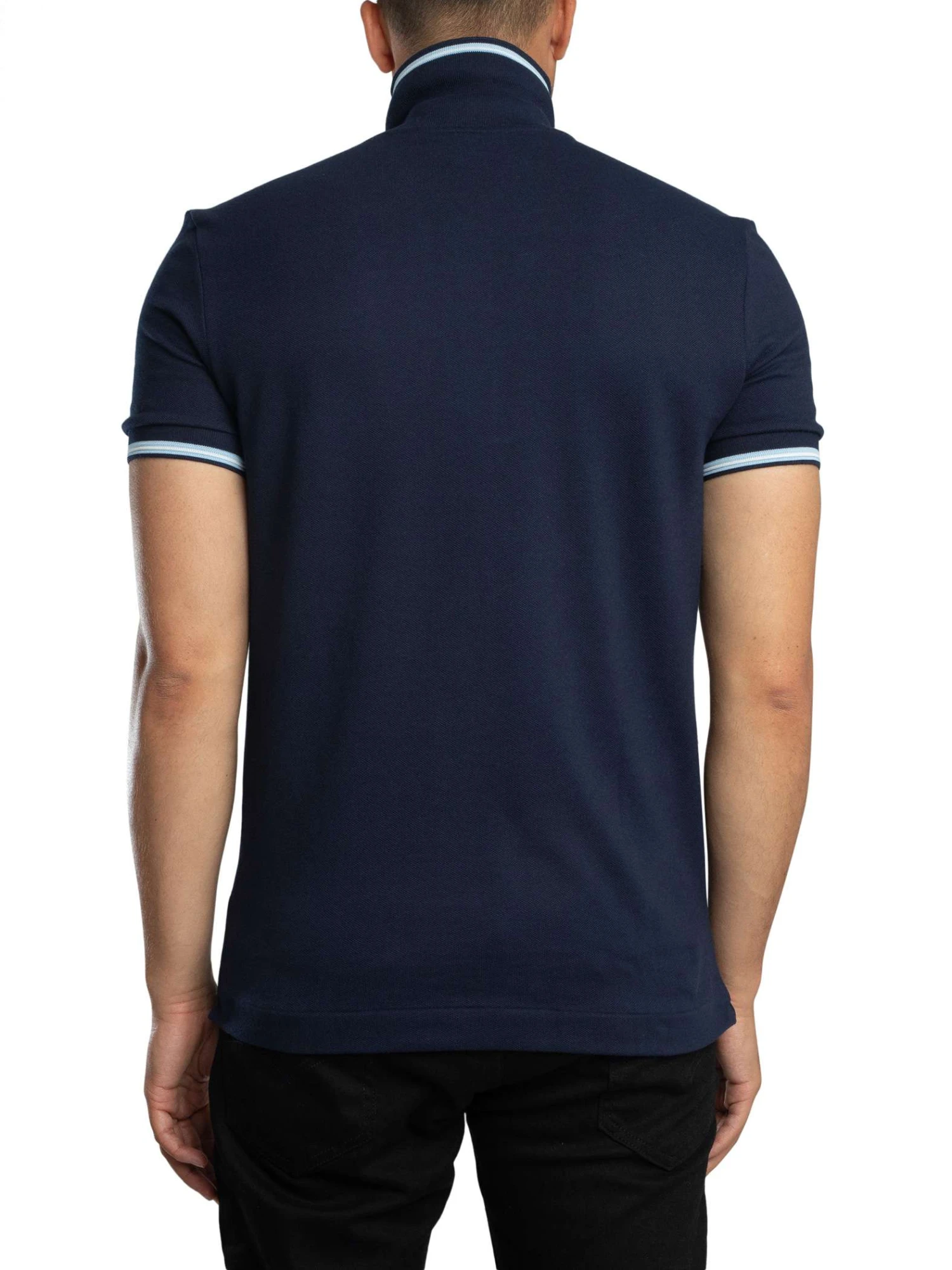 Lacoste Regular Fit Trim Accent Polo Shirt - Blue Marine Lacoste Regular Fit Trim Accent Polo Shirt - Blue Marine -Standout Store 56424c