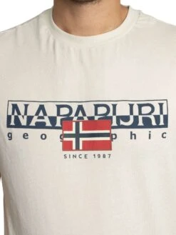 Napapijri Aylmer Graphic T-Shirt - Beige Dimity 5 Napapijri Aylmer Graphic T-Shirt - Beige Dimity -Standout Store 56431d