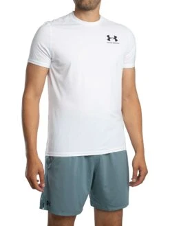 Under Armour HeatGear Fitted Logo T-Shirt - White/Black