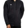 Under Armour Rival Logo Zip Hoodie - Black/White -Standout Store 56458a