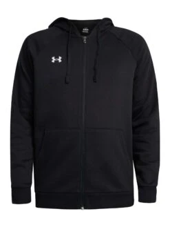 Under Armour Rival Logo Zip Hoodie - Black/White -Standout Store 56458f