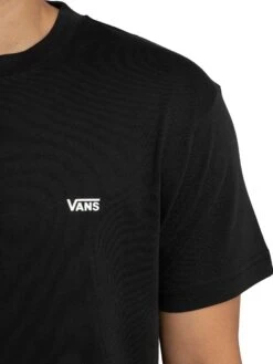 Vans Left Chest Logo T-Shirt - Black -Standout Store 56475d