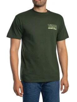 Vans Shop Front Back Graphic T-Shirt - Dried Kelp
