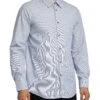 Armani Exchange Regular Logo Pattern Shirt - White Stripe 2 Armani Exchange Regular Logo Pattern Shirt - White Stripe -Standout Store 56530a