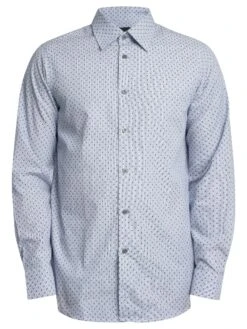 Armani Exchange Regular Logo Pattern Shirt - White Stripe 8 Armani Exchange Regular Logo Pattern Shirt - White Stripe -Standout Store 56530g