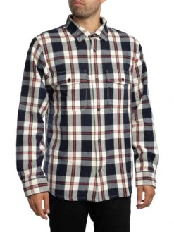 GANT Heavy Twill Check Overshirt - Evening Blue 4 GANT Heavy Twill Check Overshirt - Evening Blue -Standout Store 56557c