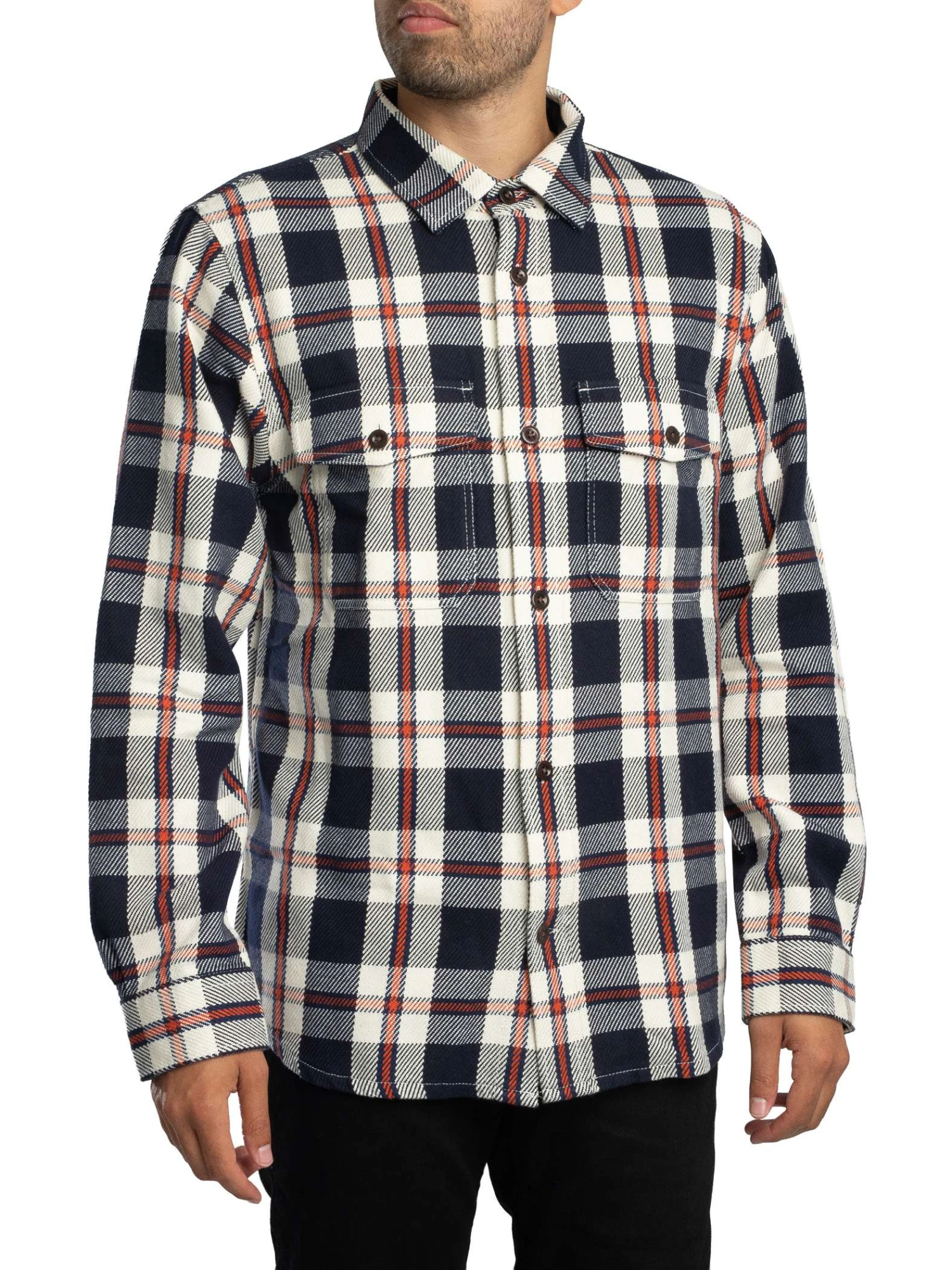GANT Heavy Twill Check Overshirt - Evening Blue GANT Heavy Twill Check Overshirt - Evening Blue -Standout Store 56557c