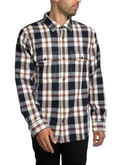 GANT Heavy Twill Check Overshirt - Evening Blue 5 GANT Heavy Twill Check Overshirt - Evening Blue -Standout Store 56557d