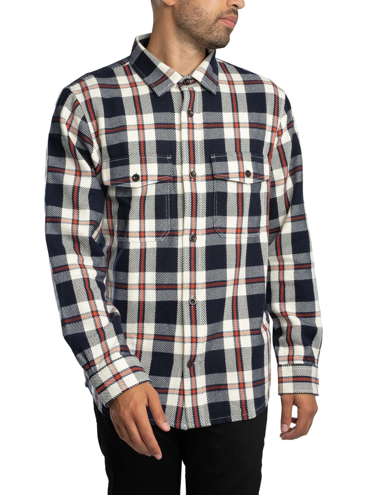GANT Heavy Twill Check Overshirt - Evening Blue GANT Heavy Twill Check Overshirt - Evening Blue -Standout Store 56557d