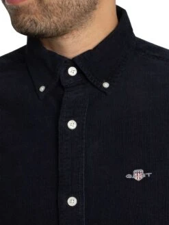 GANT Regular Corduroy Shirt - Evening Blue -Standout Store 56559d