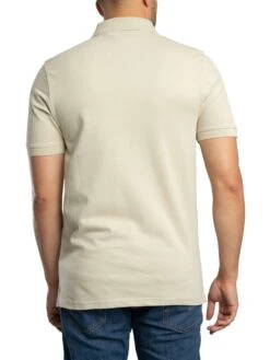 Lyle & Scott Logo Plain Polo Shirt - Grey Taupe -Standout Store 56563c