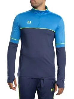 Under Armour Challenger Training 1/4 Zip Jacket - Blue/Green