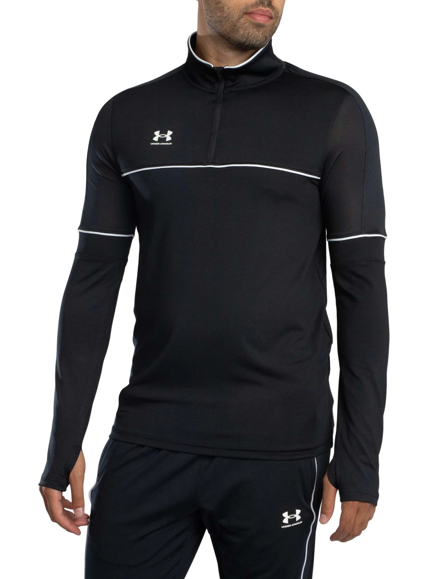 Under Armour Challenger Training 1/4 Zip Jacket - Black Under Armour Challenger Training 1/4 Zip Jacket - Black -Standout Store 56600a