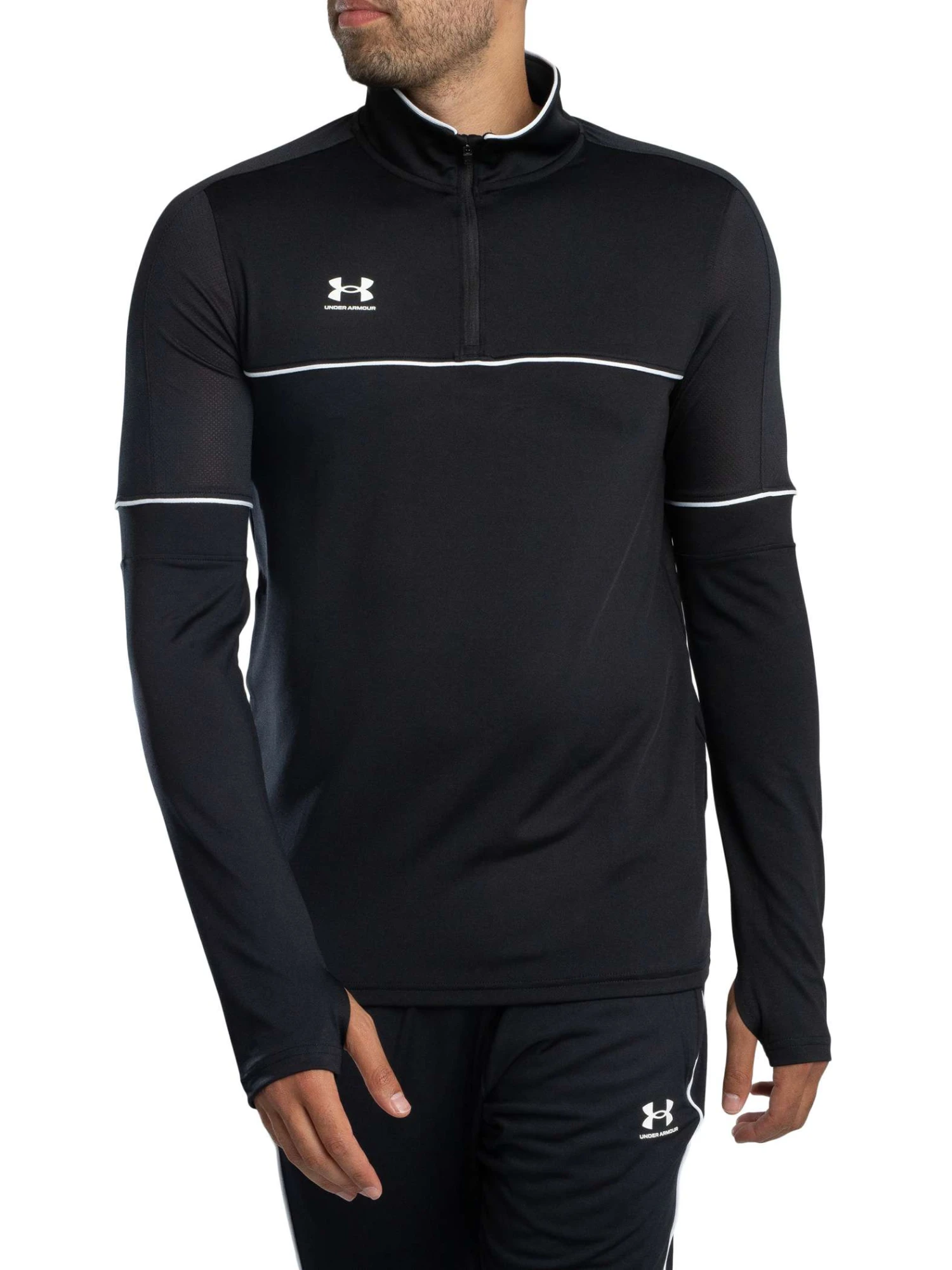 Under Armour Challenger Training 1/4 Zip Jacket - Black Under Armour Challenger Training 1/4 Zip Jacket - Black -Standout Store 56600b