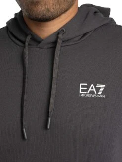 EA7 Logo Sleeve Pullover Hoodie - Asphalt -Standout Store 56713f