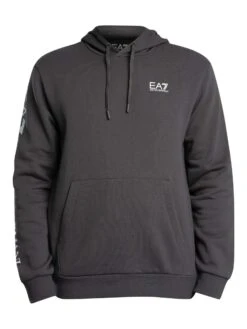 EA7 Logo Sleeve Pullover Hoodie - Asphalt -Standout Store 56713h