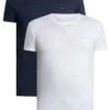 GANT 2 Pack Lounge Crew T-Shirt - Navy/White -Standout Store 56716a