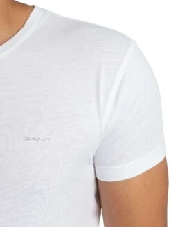 GANT 2 Pack Lounge Crew T-Shirt - Navy/White -Standout Store 56716e