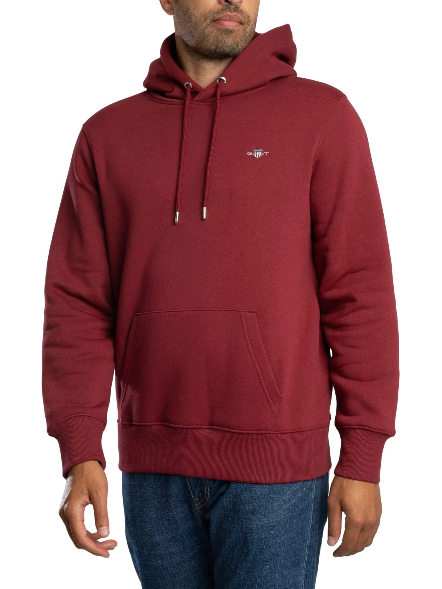 GANT Regular Shield Pullover Hoodie - Plumped Red GANT Regular Shield Pullover Hoodie - Plumped Red -Standout Store 56720a