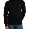 GANT Superfine Lambswool Zip Cardigan - Black -Standout Store 56724a