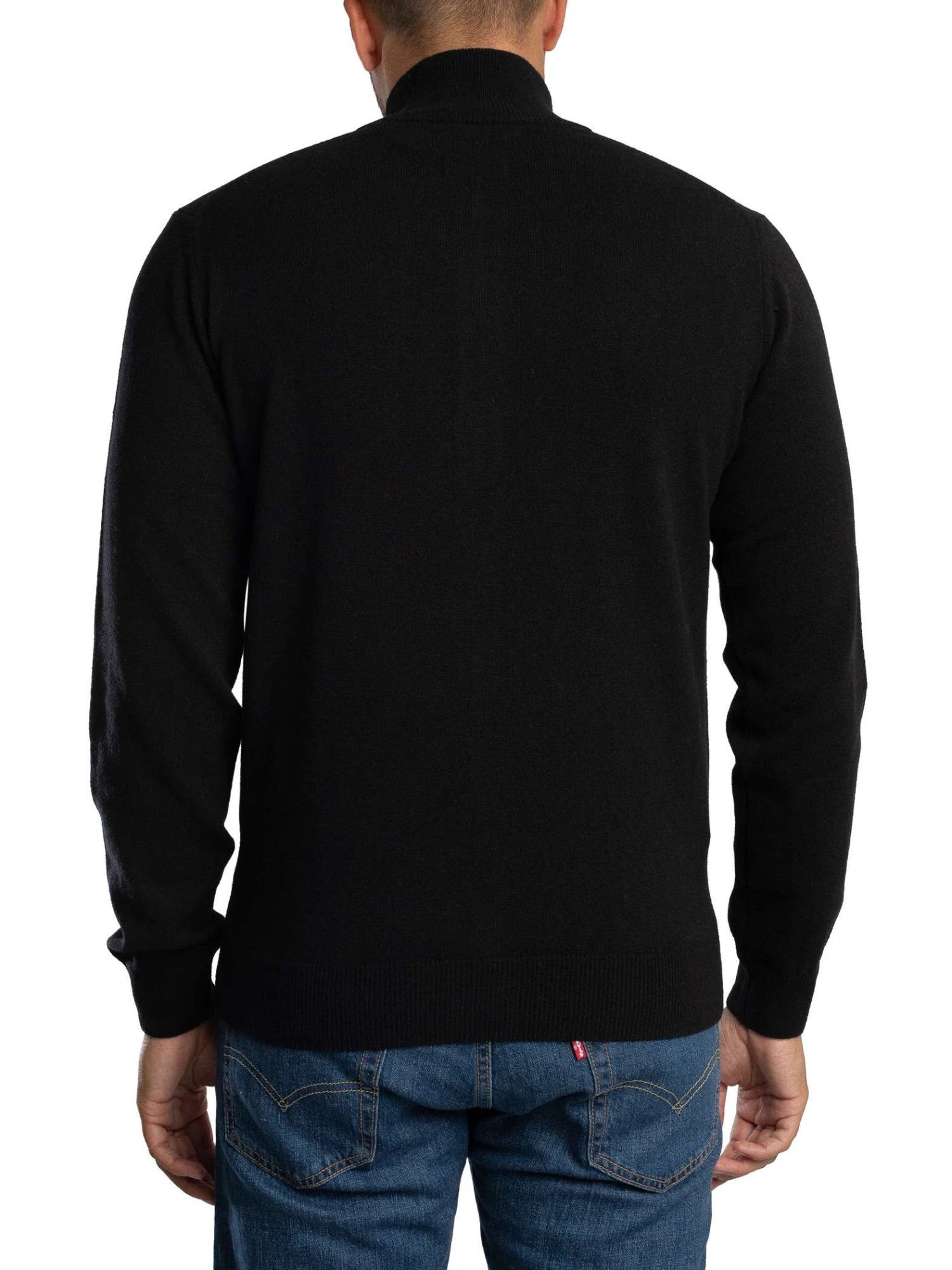 GANT Superfine Lambswool Zip Cardigan - Black GANT Superfine Lambswool Zip Cardigan - Black -Standout Store 56724c
