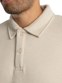 Jack & Jones Bradley Polo Sweatshirt - Moonbeam -Standout Store 56726e
