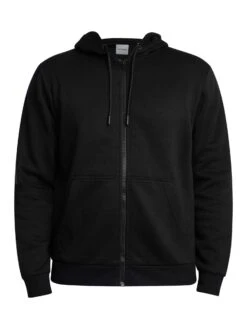 Jack & Jones Bradley Zip Hoodie - Black -Standout Store 56732f