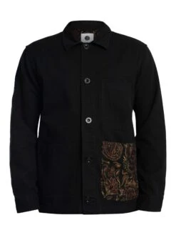 Pretty Green Parthian Pocket Overshirt - Black -Standout Store 56753h
