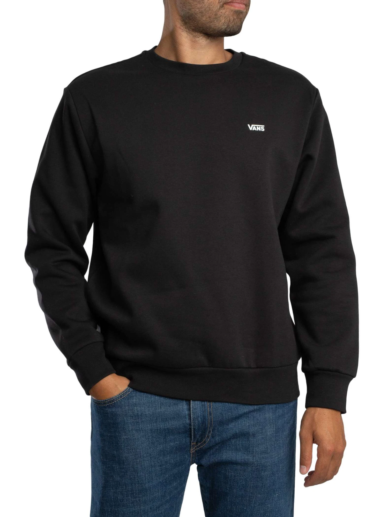 Vans Left Chest Logo Sweatshirt - Black Vans Left Chest Logo Sweatshirt - Black -Standout Store 56782b