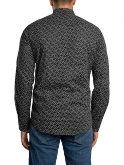 Armani Exchange Brand Slim Shirt - Black -Standout Store 56875c