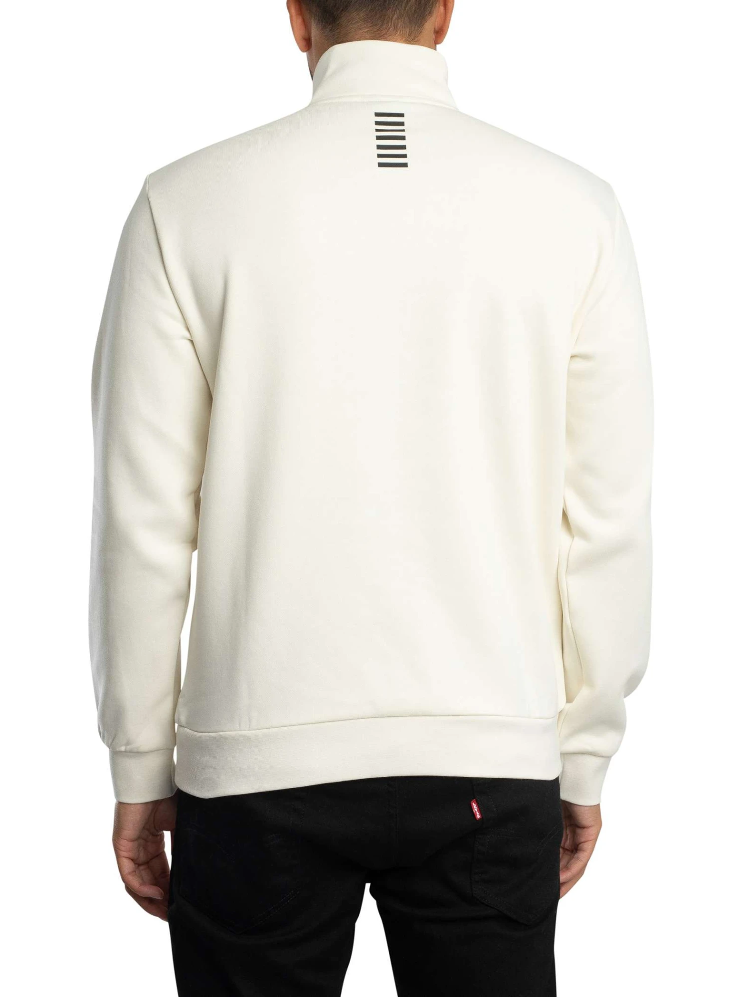 EA7 Chest Logo 1/4 Zip Sweatshirt - Vanilla Ice EA7 Chest Logo 1/4 Zip Sweatshirt - Vanilla Ice -Standout Store 56887c