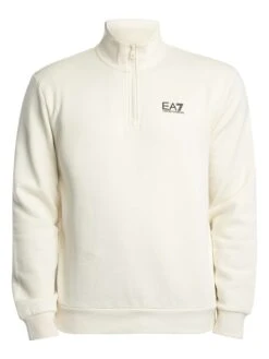EA7 Chest Logo 1/4 Zip Sweatshirt - Vanilla Ice 6 EA7 Chest Logo 1/4 Zip Sweatshirt - Vanilla Ice -Standout Store 56887e