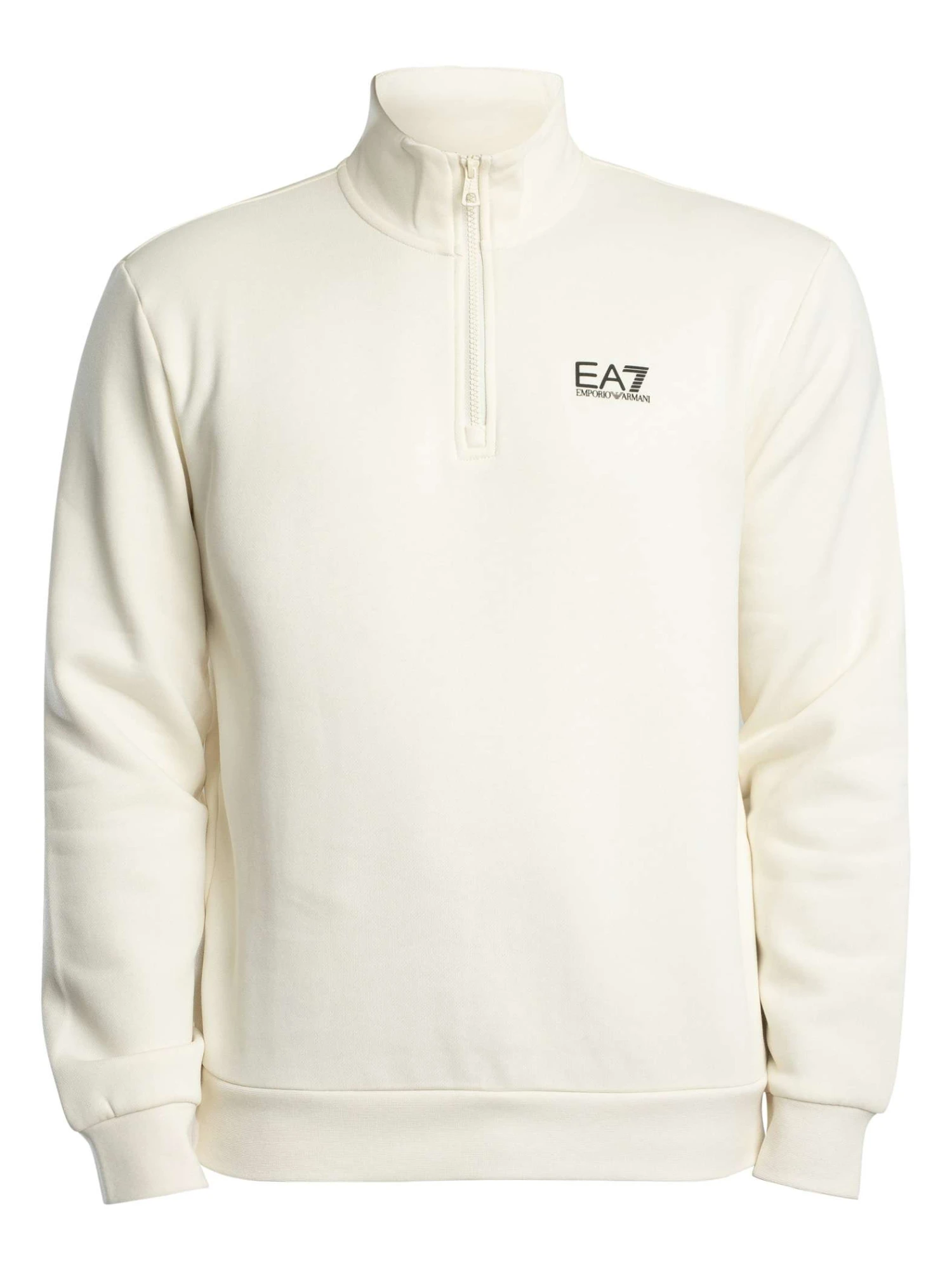 EA7 Chest Logo 1/4 Zip Sweatshirt - Vanilla Ice EA7 Chest Logo 1/4 Zip Sweatshirt - Vanilla Ice -Standout Store 56887e