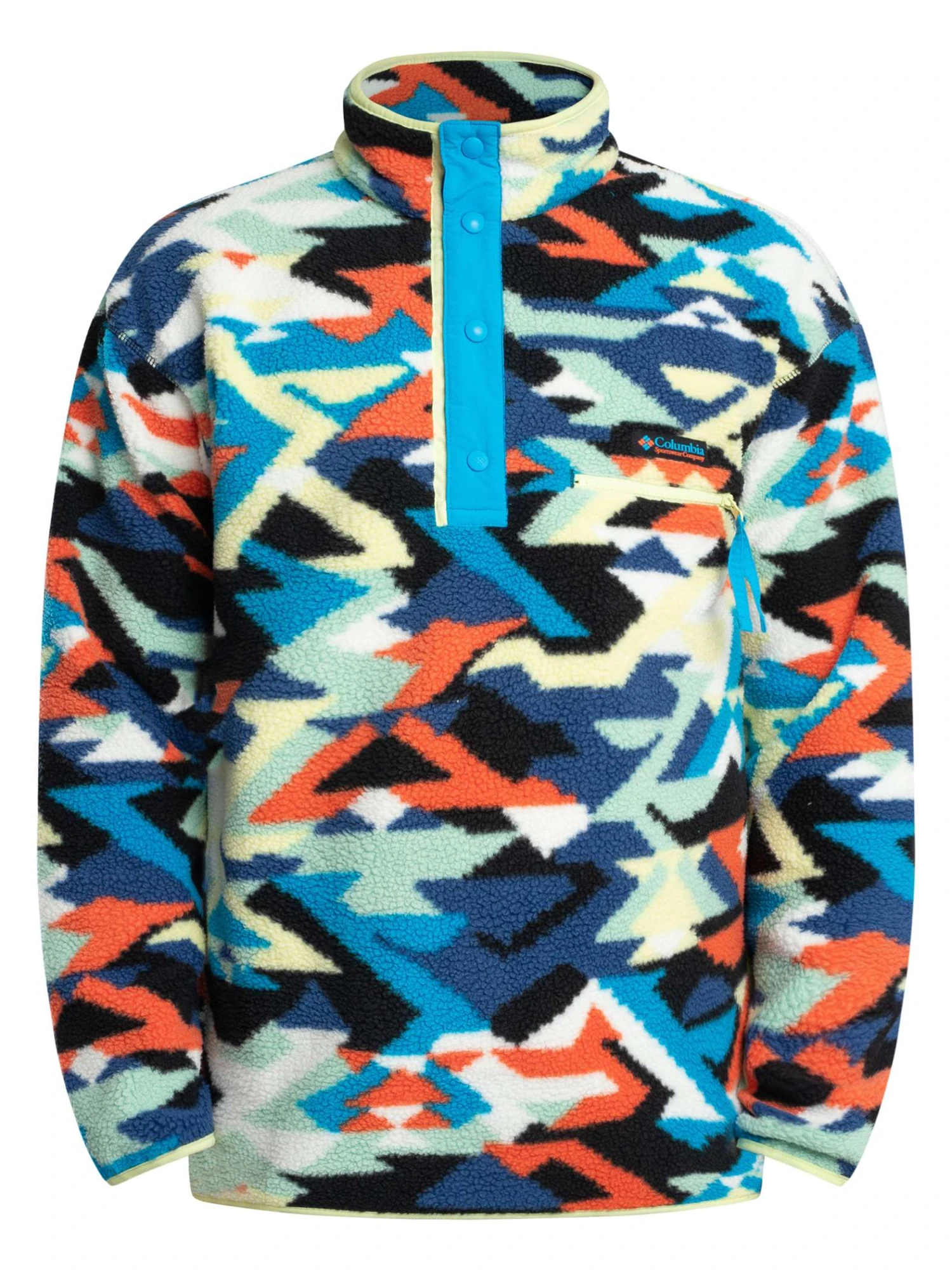 Columbia Helvetia II Printed Half Snap Fleece - Compass Blue Reflections Columbia Helvetia II Printed Half Snap Fleece - Compass Blue Reflections -Standout Store 56899e