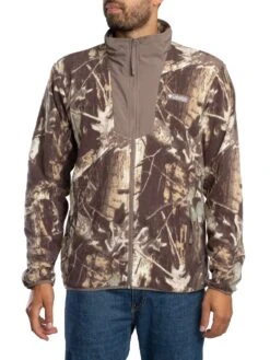 Columbia Sequoia Grove Printed Zip Jacket - Iron Timberwolf