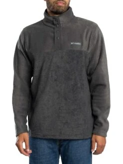 Columbia Steens Mountain Half Snap Fleece - Charcoal Heather/Shark