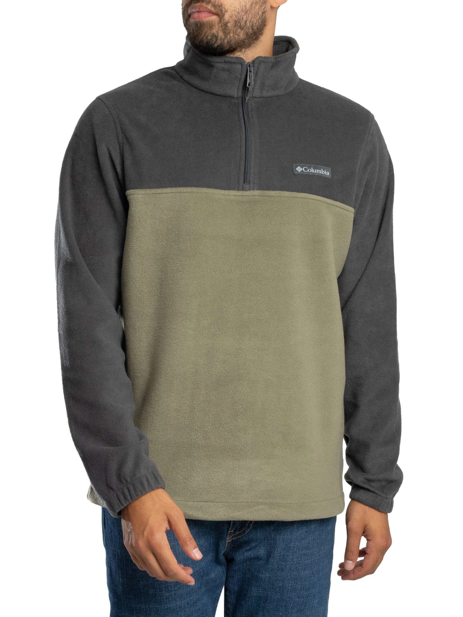 Columbia Steens Mountain Half Zip Fleece - Shark/Stone Green Columbia Steens Mountain Half Zip Fleece - Shark/Stone Green -Standout Store 56925a